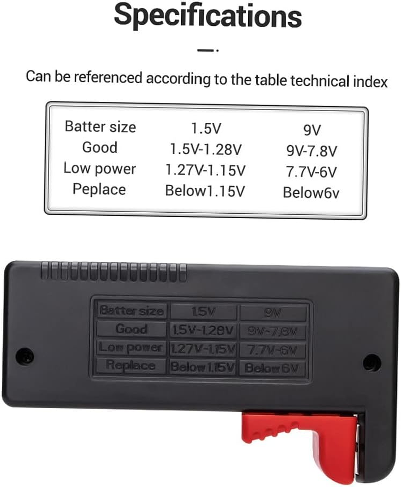 BT-168 PRO Digital Battery Tester - Universal Checker for Battery Capacity - Diagnostic Tool for D C AAA AA image number 4