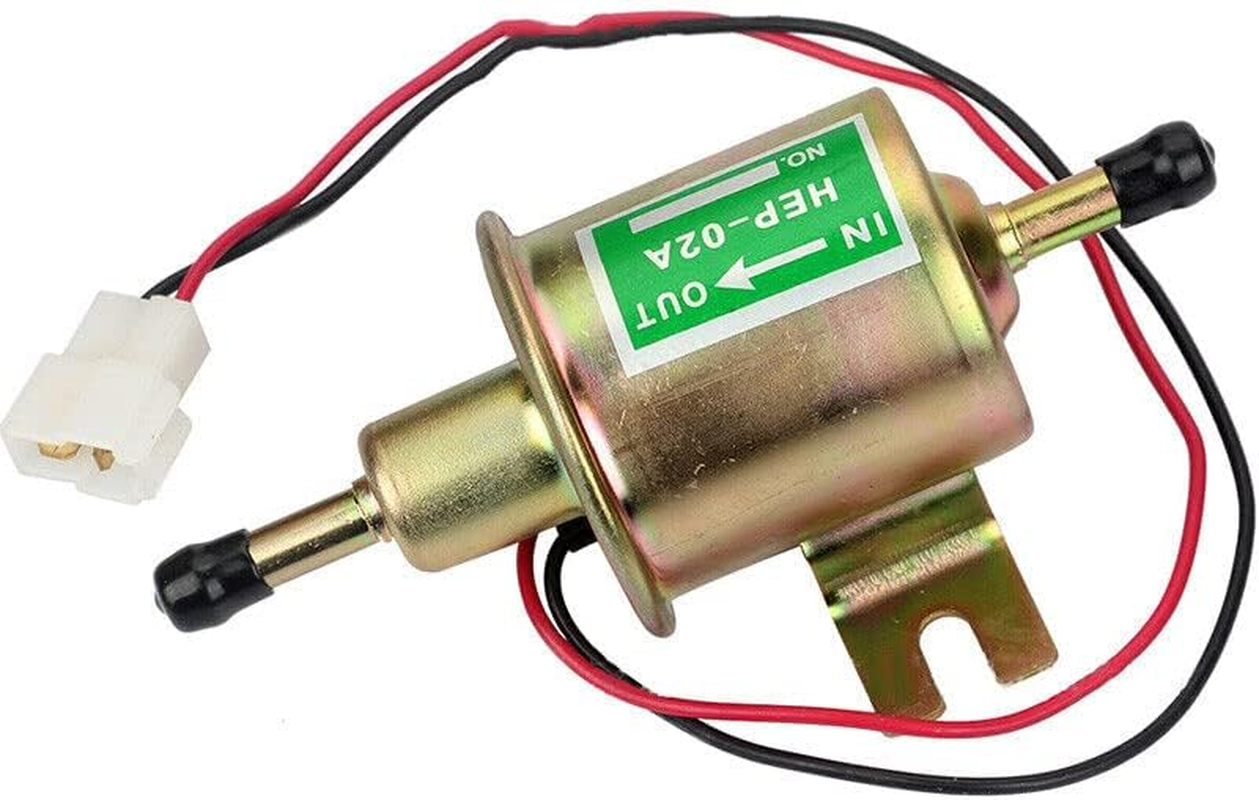 New Universal 12V Electric Fuel Pump Inline Diesel Petrol Low Pressure - Low Pressure Inline Diesel Petrol Pump, Efficient 70 L/H Flow, Ideal for Ars & Machinery, Model HEP-02A image number 1