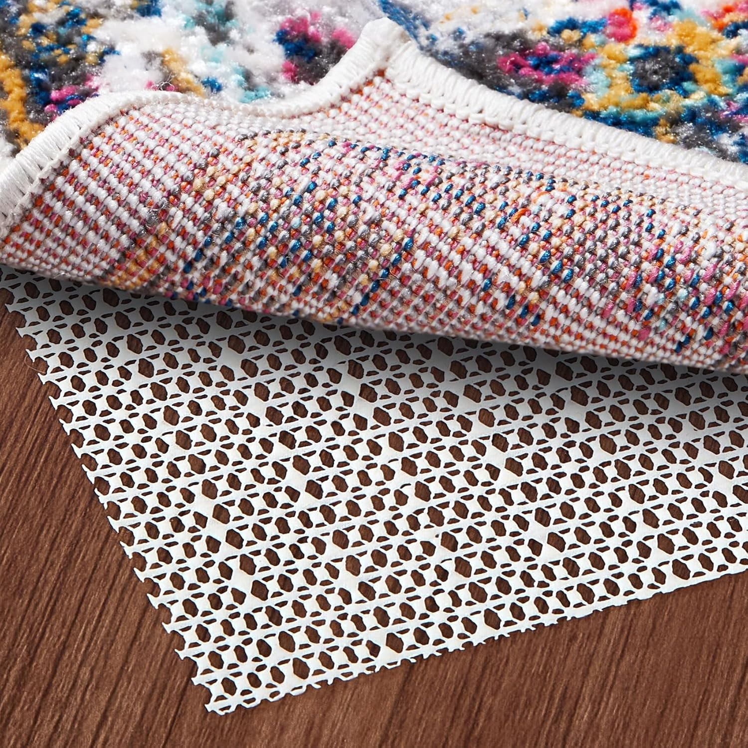 100&times;200 Cm Non Slip Area Rug Gripper, Rug Gripper for Hardwood Floors, Laminate, Vinyl, Stone & Tile, anti Slip Area Rug Pad for under Rugs image number 3