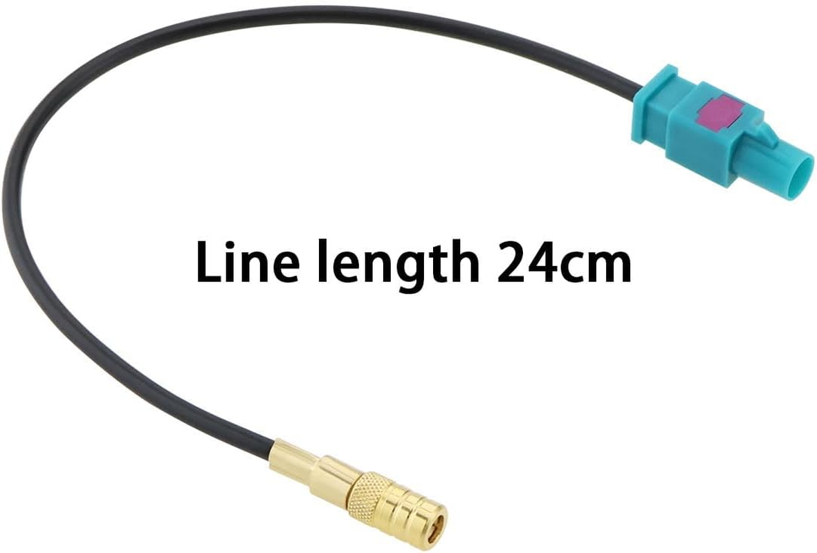Ecsing Car Antenna Adapter Cable Fakra M Plug to SMB F Socket Compatible with Blaupunkt Compatible with JVC Compatible with Kenwood Compatible with Clarion image number 6