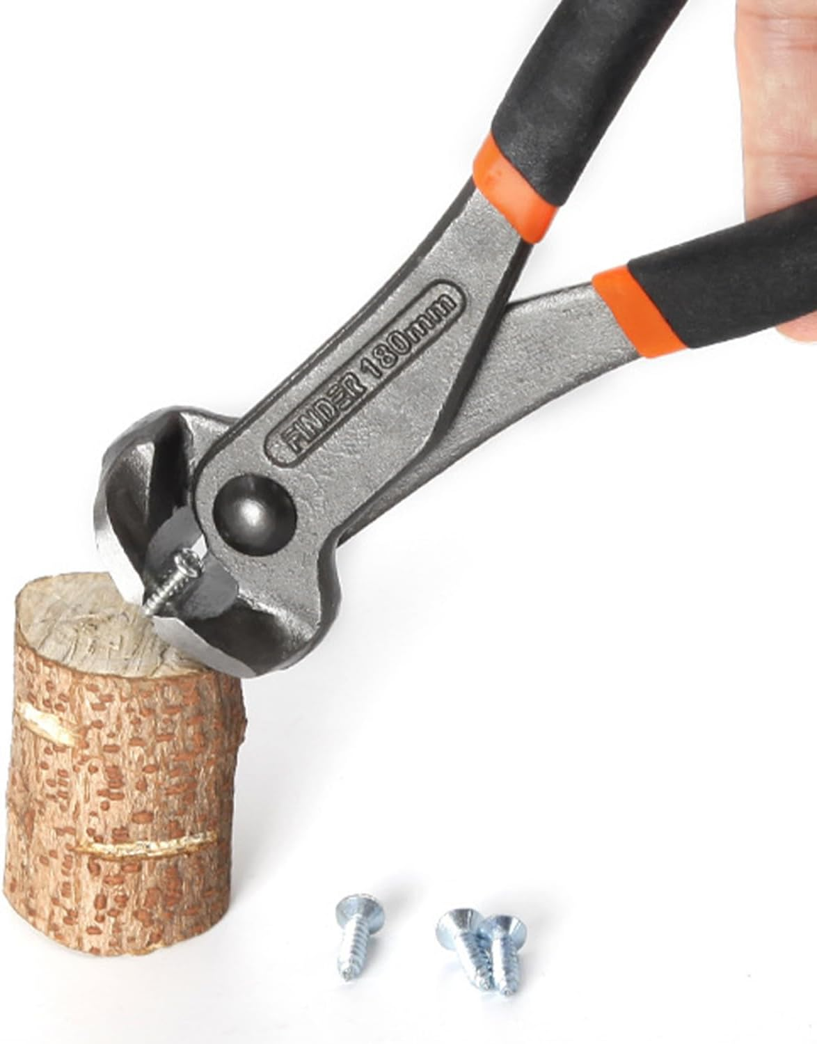 Nail Puller, End Cutting Pliers, Carpenter Tool, Staple Puller, 7Inch, Black image number 2