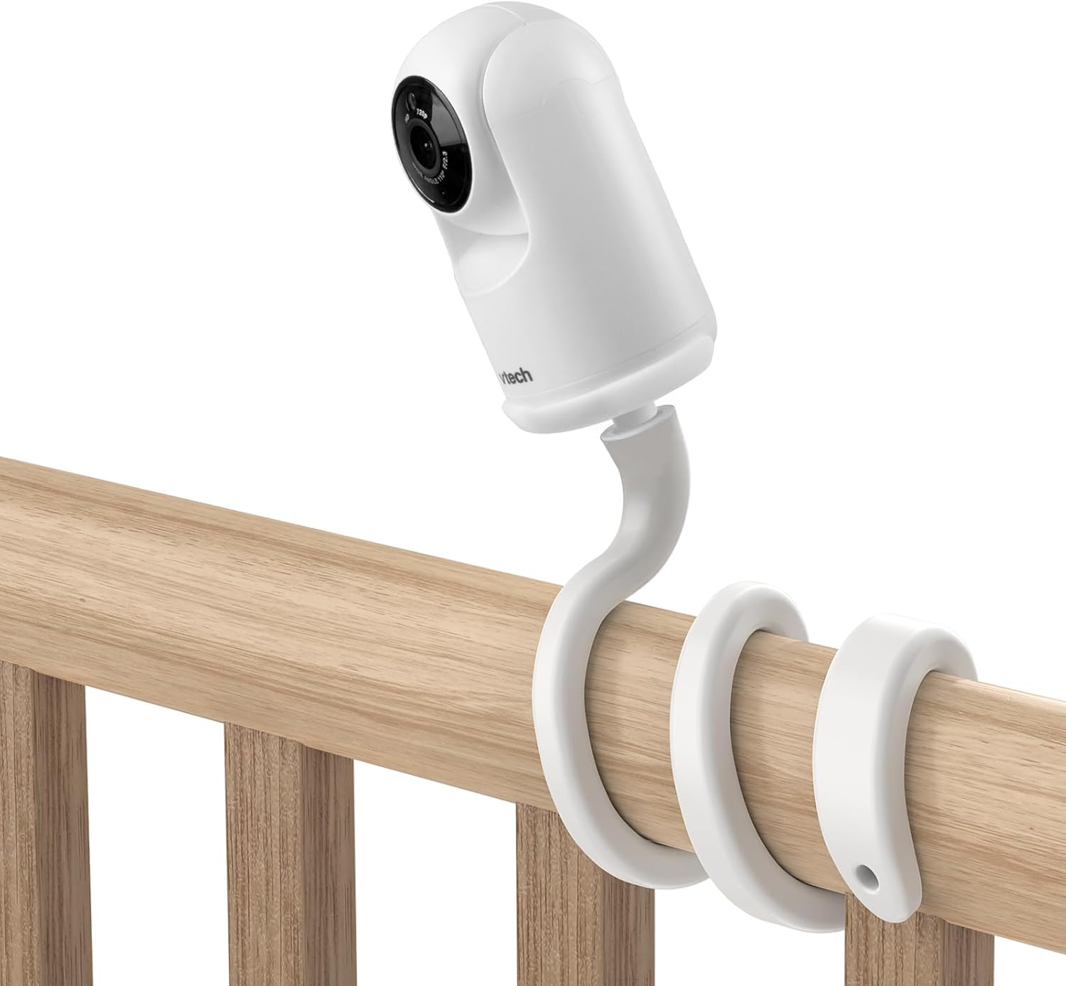 Clamp Mount/Flexibility Mount for Vtech Advanced HQ Max Baby Monitor - Adjustable 40Cm Metal Arm Bracket | Tool-Free Installation | Compatible with Cribs & Furniture (Flexible Mount)