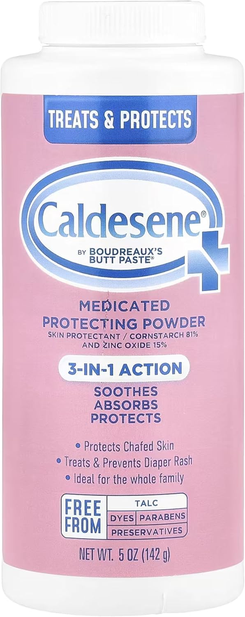 Caldesene Medicated Protecting Powder with Zinc Oxide & Cornstarch 5 Oz (Pack of 2) image number 5