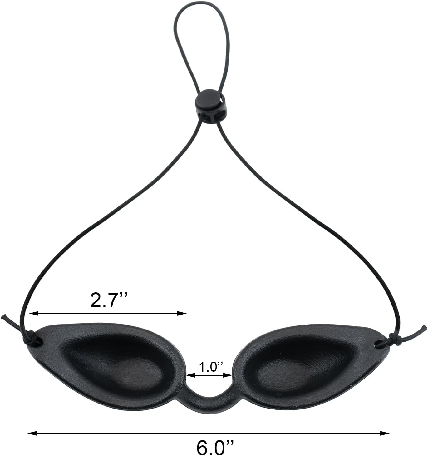 Safety Tanning Goggles and Durable Eye Patch Light Protection Eyewear with Transparent Bags for Patients in IPL, UV, Infrared LED Light Therapy Sunbathing on the Beach - Black image number 1