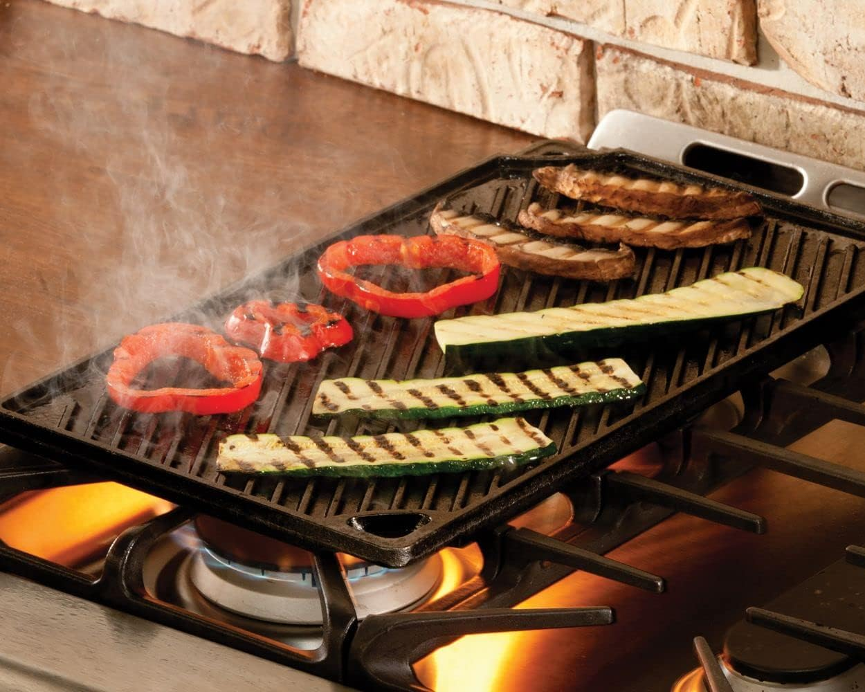 Lodge Rectangular Cast Iron Reversible Grill/Griddle