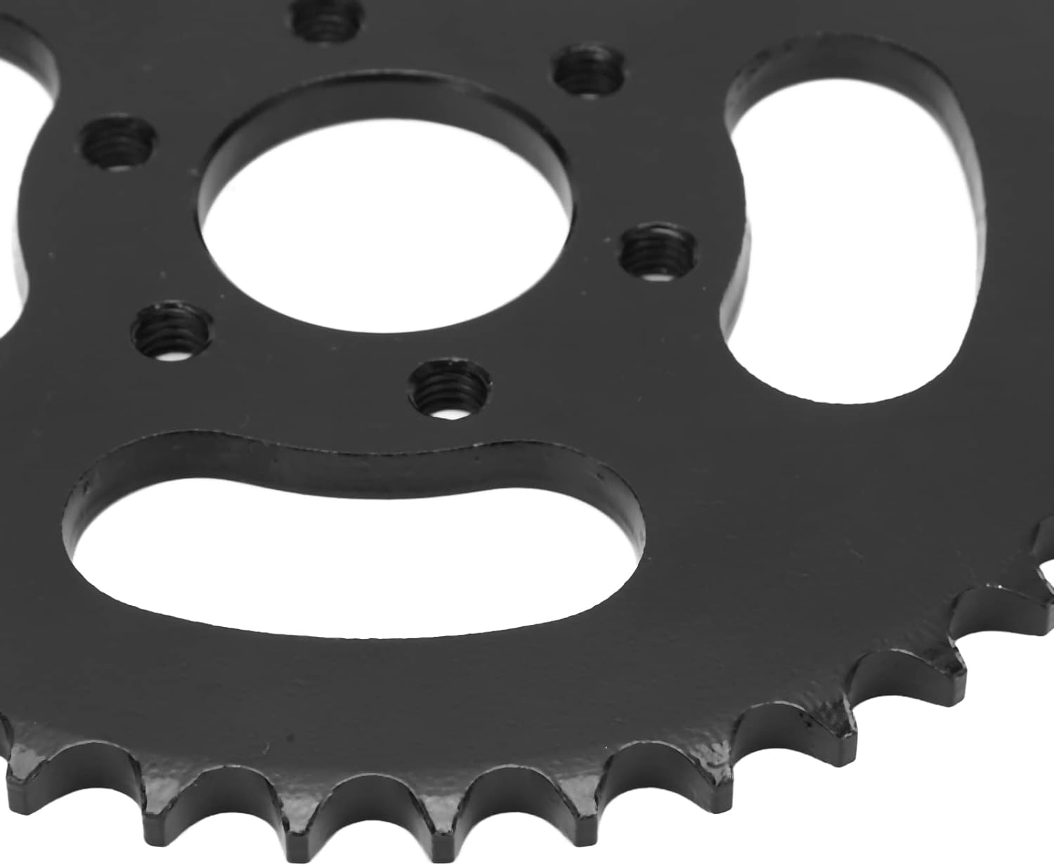 428 40T Rear Chain Sprocket Cog, Stainless Steel Bike Sprocket 6 Holes, Black Rear Chain Sprocket for 4 Wheel ATV Quad Bike Go Karts Mini Bike image number 4