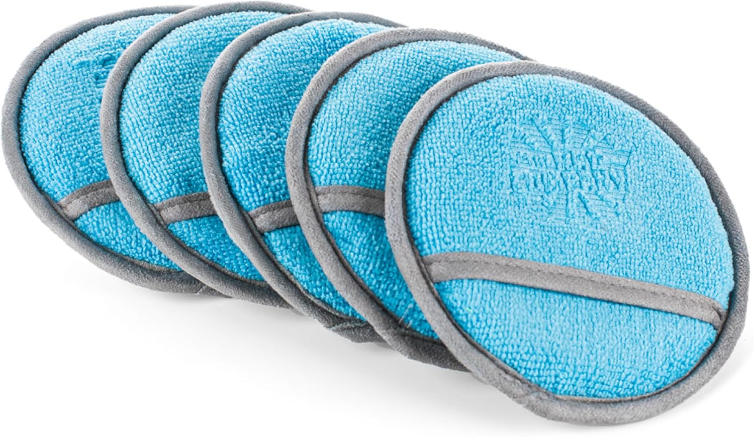 The Rag Company - Ultra No Soak round Detailing Applicator - 70/30 Pearl Weave Microfiber for Applying Coatings, Dressings, Waxes, Sealants to Glass, Paint, Rubber, Leather, Plastic - 5 Inch (5 Pack) image number 6