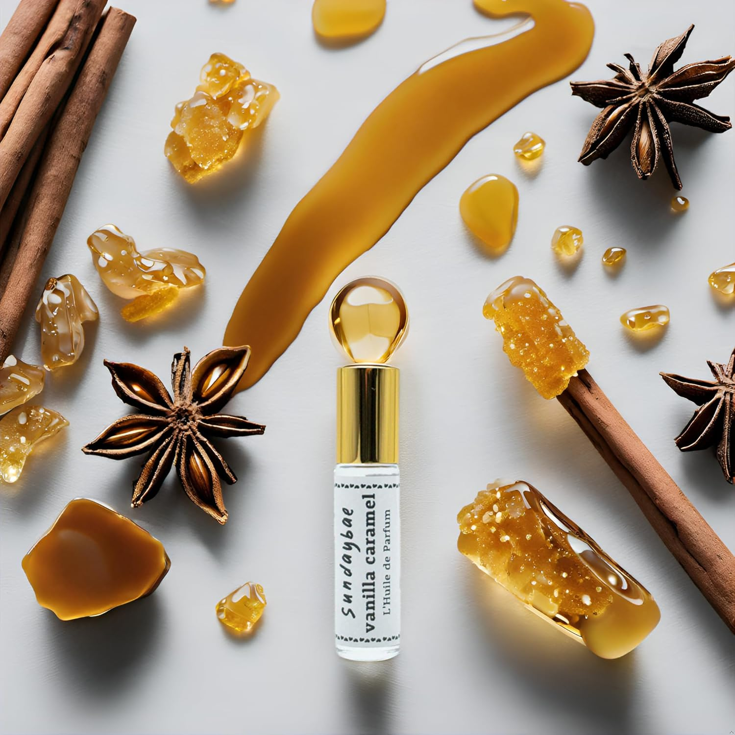 Vanilla Caramel Perfume Oil | Rollerball | Unisex | 10Ml | Sundaybae | Aussie Made
