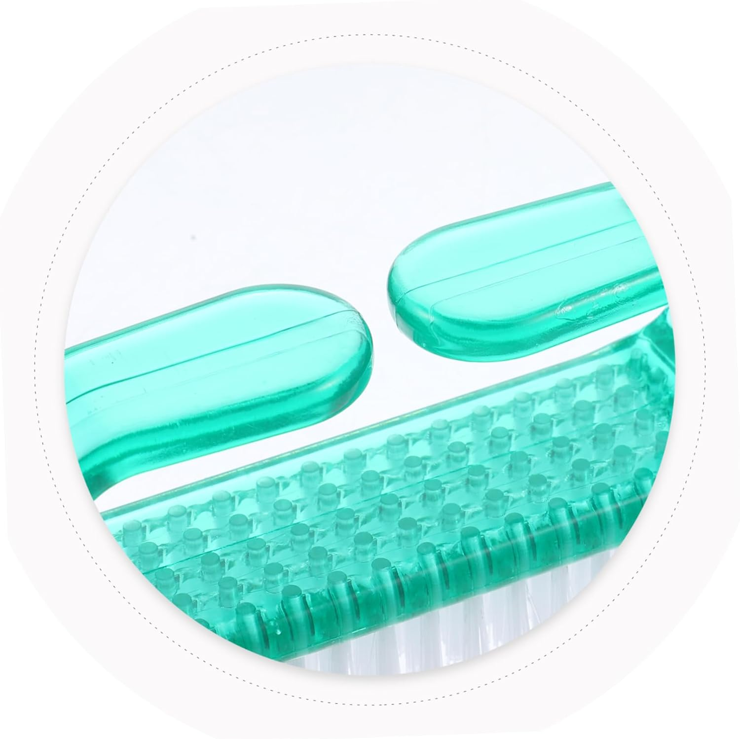 4Pcs Plastic Handle Nail Scrub Brushes Small Nail Scrubbing Brush for Manicure and Pedicure Fingernail Toenail Cleaning Tool Green Bristles Suitable for Care image number 6