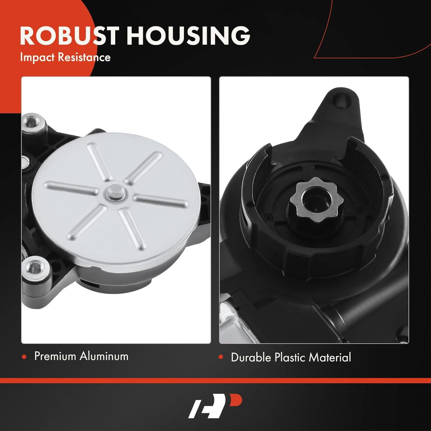 A-Premium Front Left Power Window Lift Motor Compatible with Acura RL 2005-2012, TSX 2004-2008 & Honda Accord 2003-2007 Sedan 4-Door, Driver Side, with Anti-Pinch, Replace# 72250SDAA01, 72250SECA01