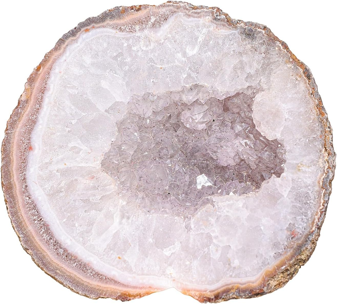 Nupuyai Agate Geode Stone Crystal Cluster Druse Raw Stone Mineral Stone Healing Stone Feng Shui Natural Stone Agate Decoration for Home Garden Large image number 6