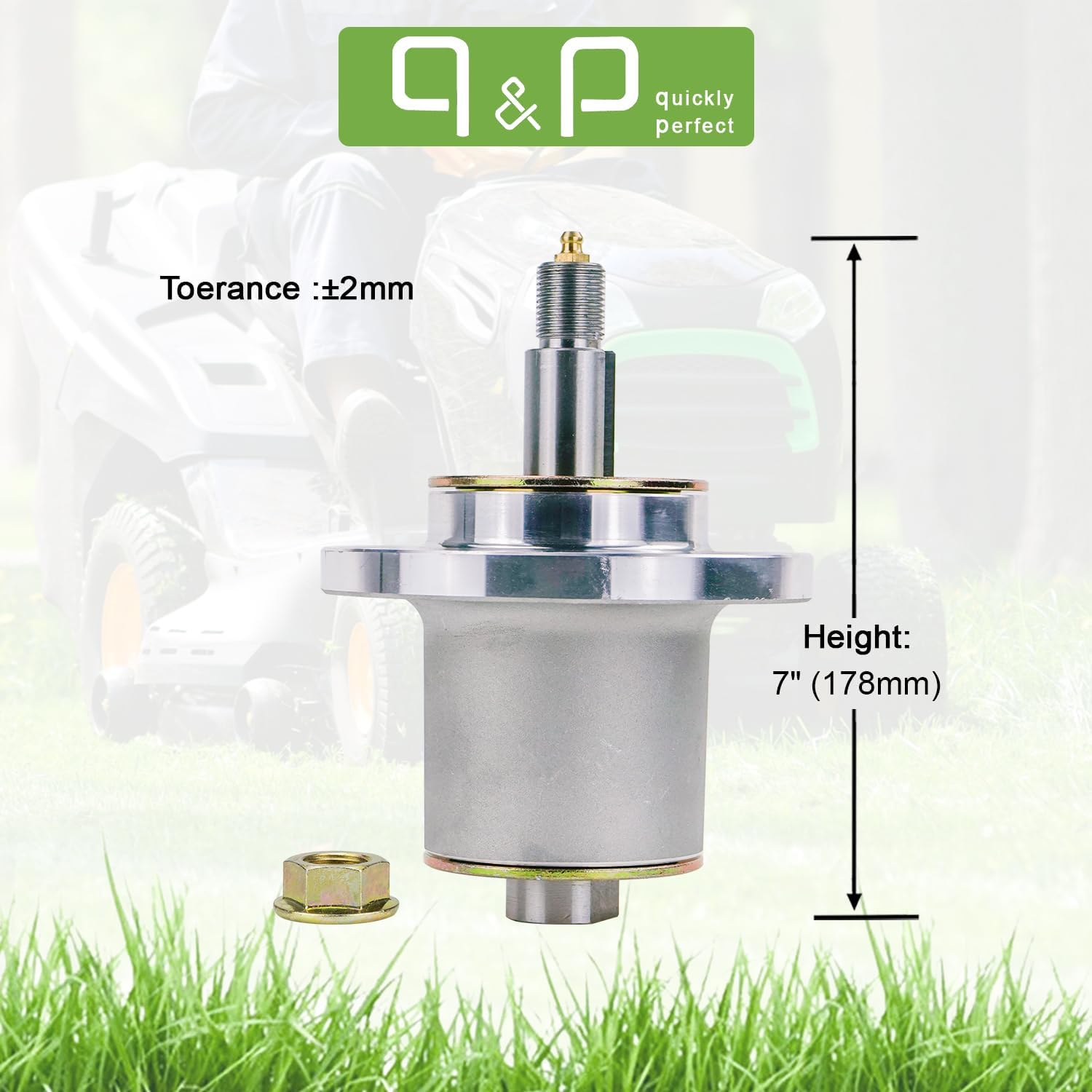 Q&P Outdoor Power Spindle Assembly Bracket Replaces Ferris 5061095 for 38&rdquo; 48&rdquo; & 52&rdquo; Deck Mowers & Others image number 1