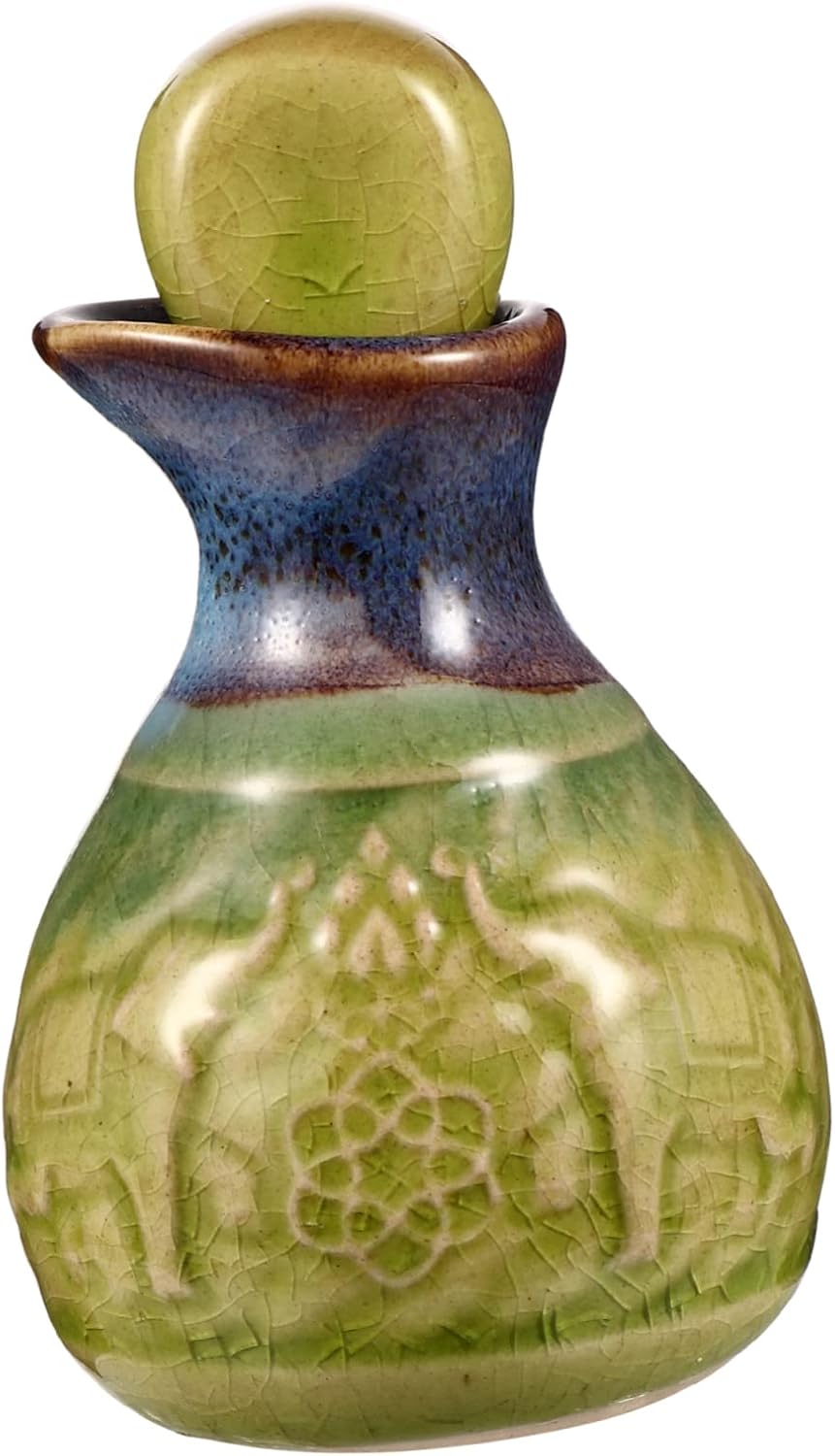 Small Essential Oil Perfume Bottle Dripping Stopper Decor Ceramic Travel Aromatherapy Bottle