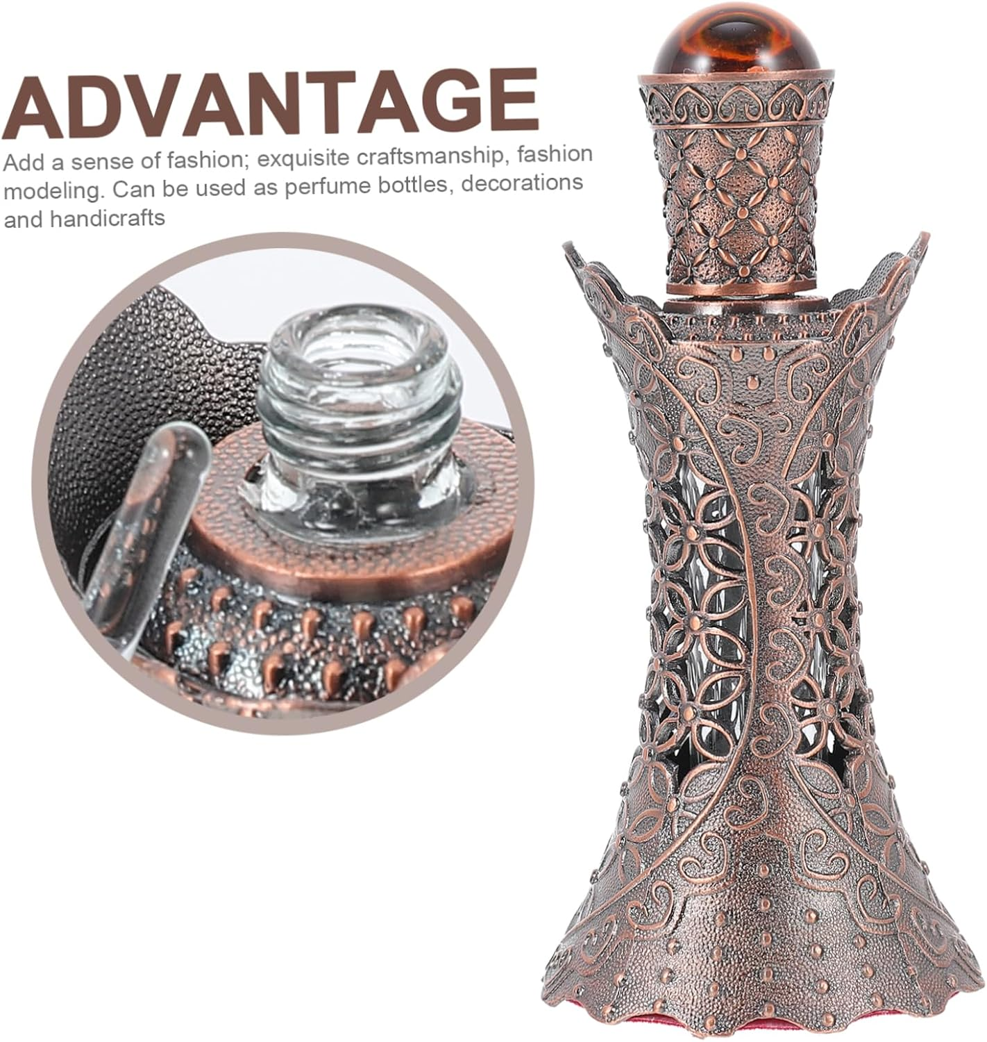 Aroma Bottle Empty Perfume Sub Bottle for Delicate Aroma Diffuser for Travel Spray and Oil Storage image number 5