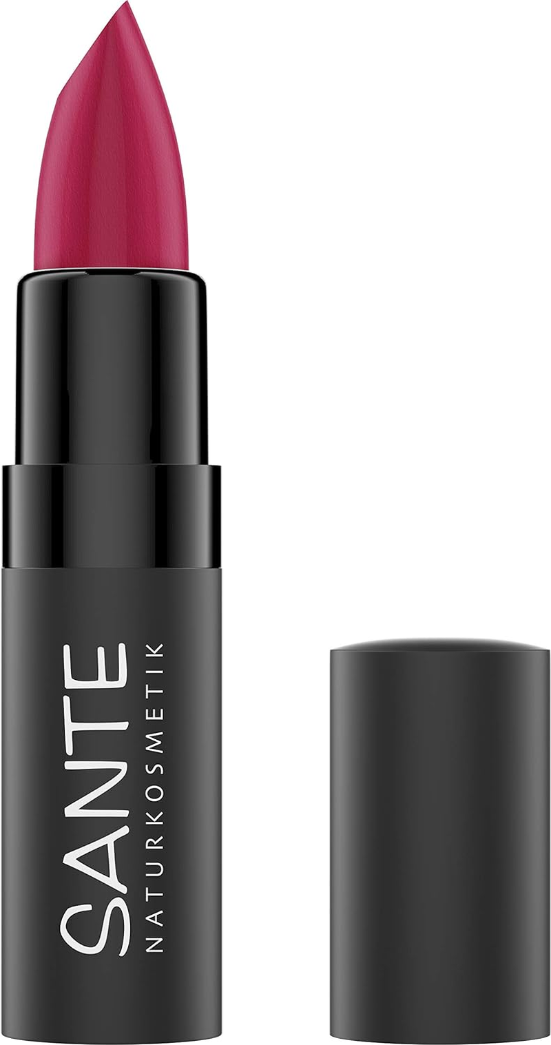 SANTE Naturkosmetik Matte Lipstick 03 Blissful Terra, Lipstick, Matte Effect, with Organic Cocoa Butter, Intensive Colour Pigmentation, 4.5 G