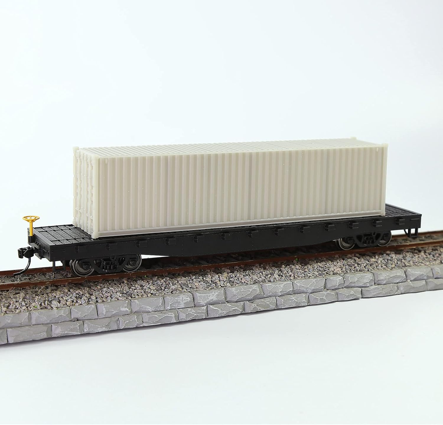Evemodel C8740JJ 3Pcs HO Scale 1:87 Shipping Container Blank Uncolored Cargo Box (40Ft (3Pcs)) image number 1