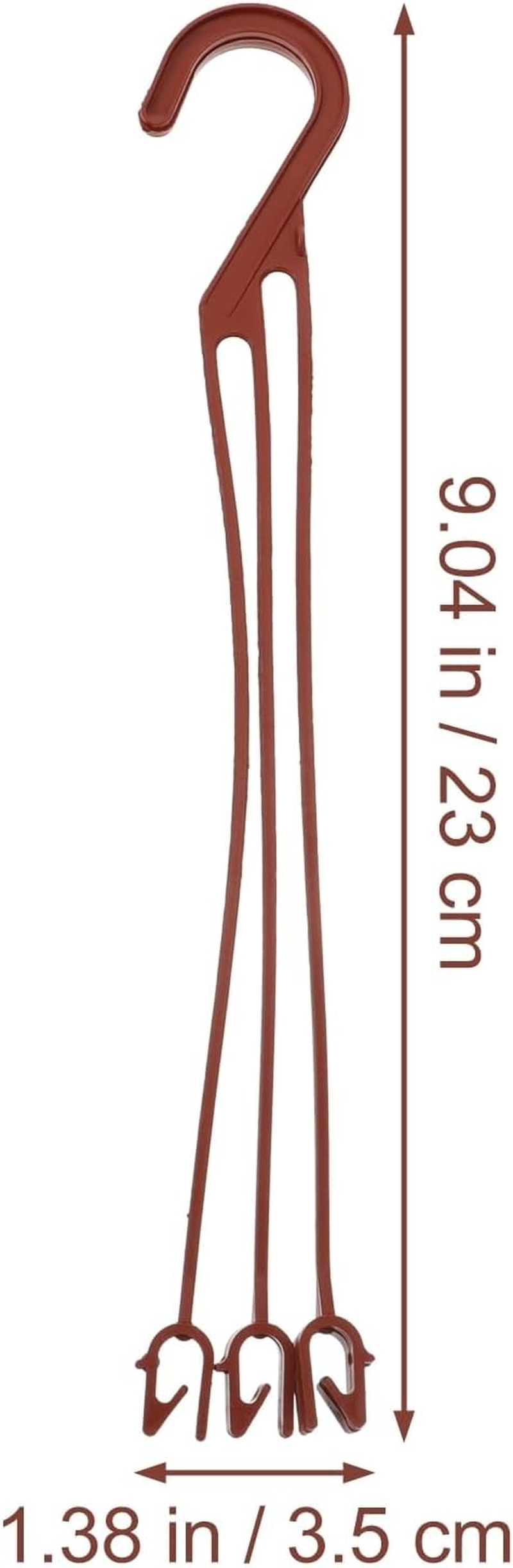 Happyyami Hanging Planter Hooks 9 Inch Plastic Wall-Mounted Flower Plant Holders with Anti-Rust Design for Indoor Outdoor Garden Balcony Desk Decoration image number 2