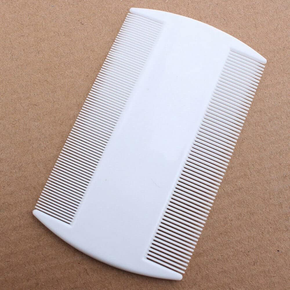 5 Pieces Plastic Comb Removal Dandruff Hair Stain Flea Lice Combs Double Sided Fine Tooth Flea Hair Combs Hair Grooming Combs image number 2