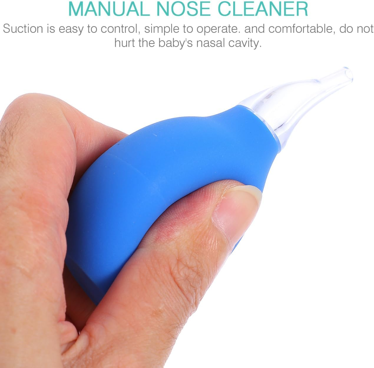 Manual Baby Nose 6Pcs Newborn Nasal Nose Cleaner Silicone Baby Nasal Set Practical Snot Cleaner and Suction for Infants, Safe and Easy to Use, Ideal for Health & Care image number 6