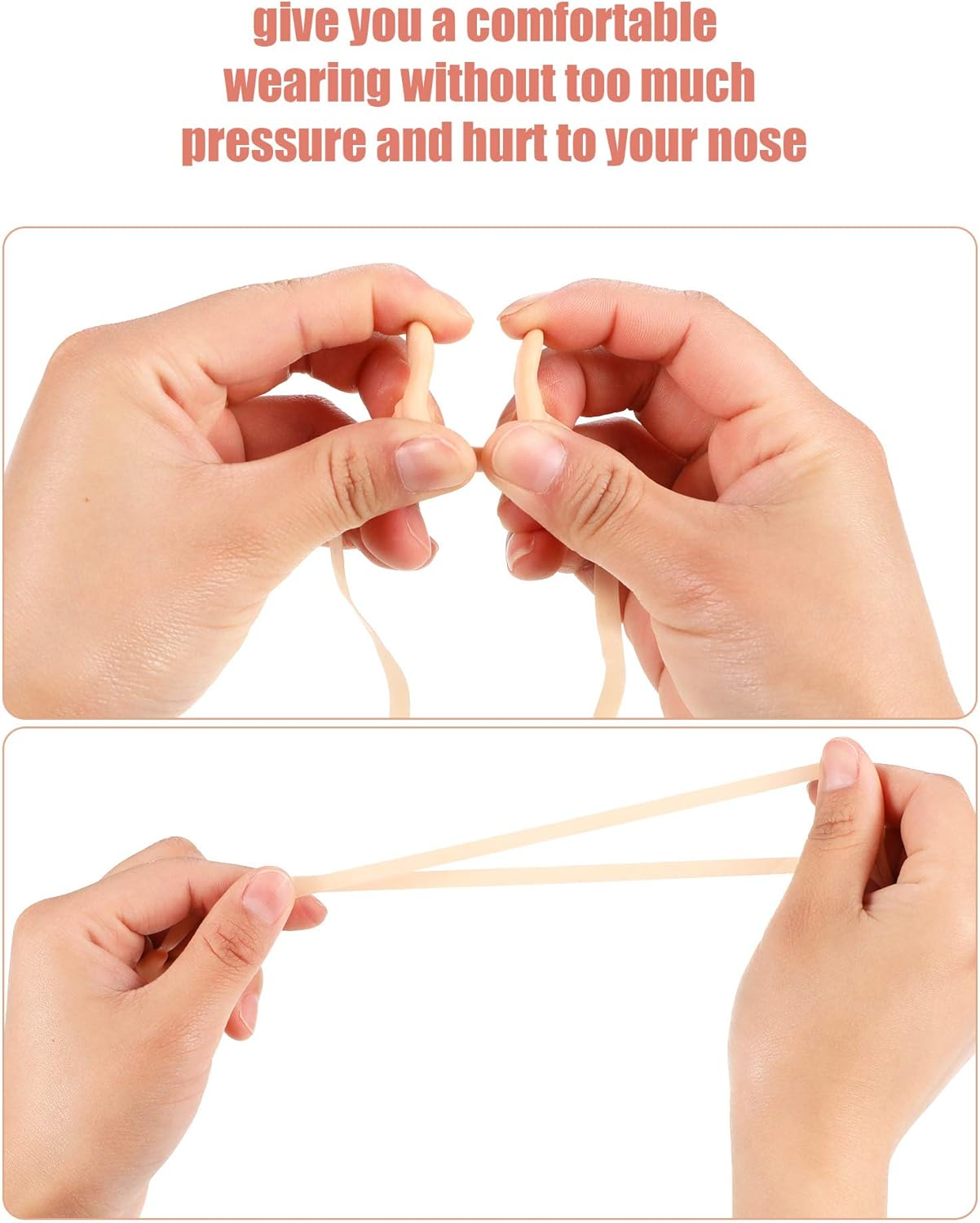 7 Pieces Swimming Nose Clip Silicone Nose Plug Nose Protector with Elastic Rope for Kids and Adults Swimming Using