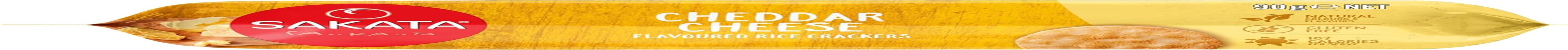 Sakata Cheddar Cheese Flavoured Rice Crackers 90 G image number 1