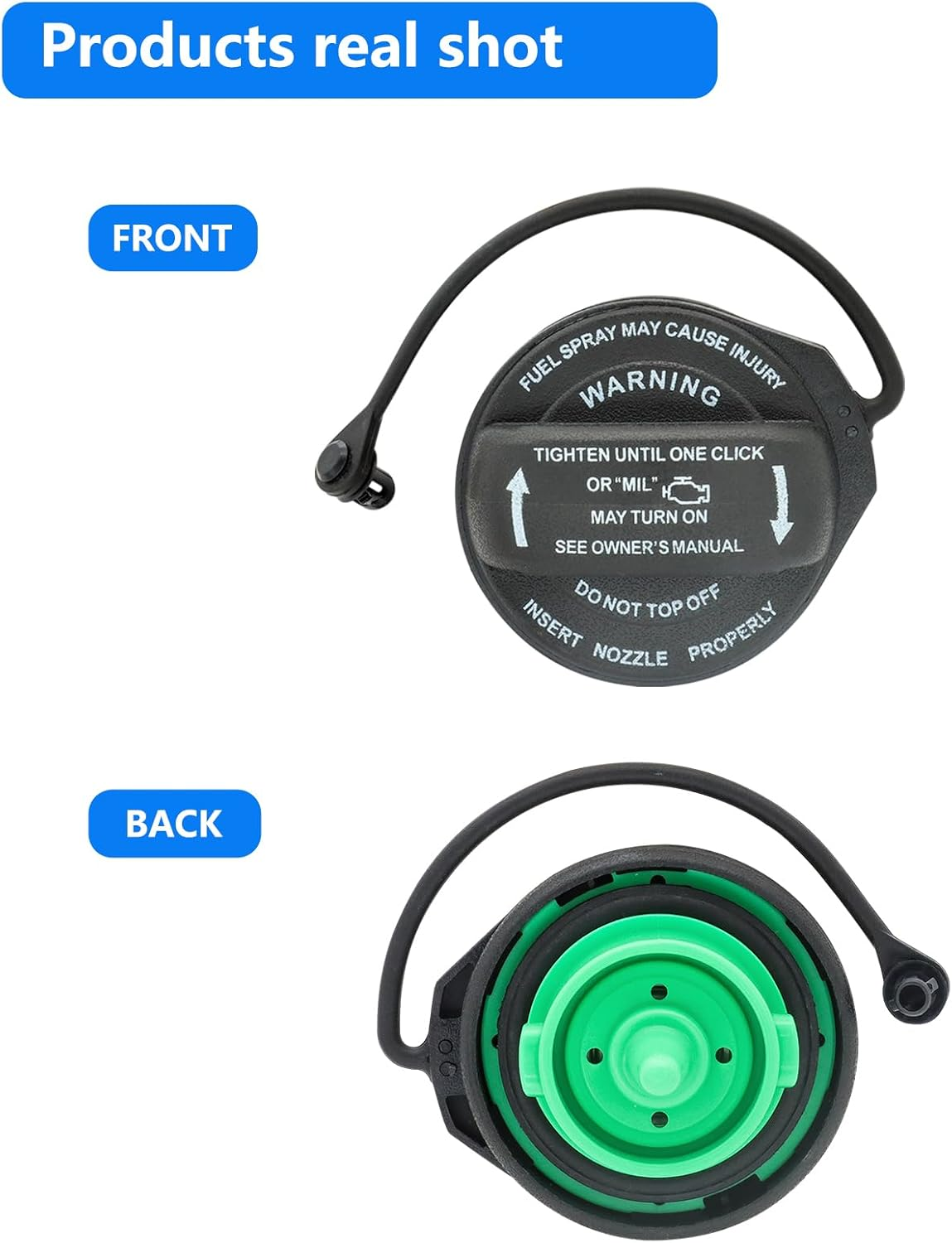 Gas Cap, Fuel Cap Fit for Porsche Cayenne Base Sport & GTS & Turbo S & Platinum Edition, 2011 2012 2013 2014 2015 2016 2017 2018 Porsche Cayenne Gas Cap Tether,Replace 95820124131 Fuel Tank Filler Cap image number 2