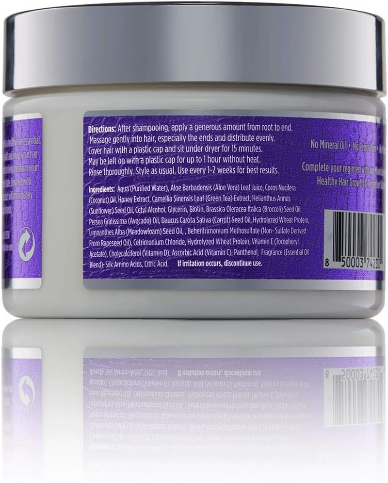 The Mane Choice the Alpha Hair Mask, Green Tea & Carrot Mask Treatment, 12 Oz, Deep Moisturizing & Restorative, anti Frizz, Helps Restore Dry, Damaged Hair, Paraben & Sulfate Free image number 4