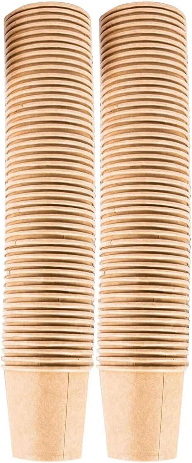 [100PCE] Party Central Eco-Friendly Paper Coffee Cups - 250Ml - Food Safe & BPA Free - Strong & Soak-Proof - Ideal for Hot Beverages, Juice & Snacks
