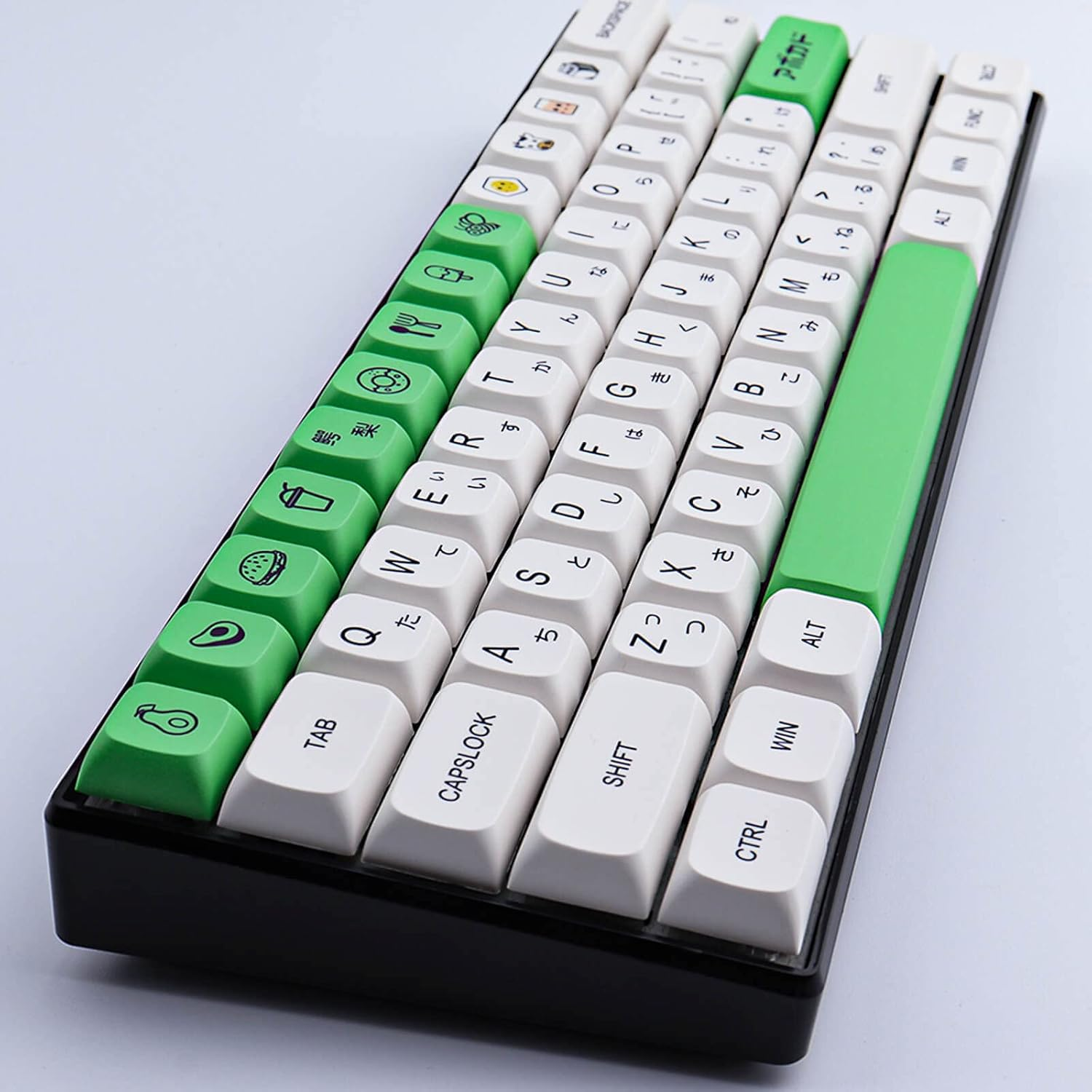 Hyekit PBT Keycaps 137 Keys XDA Profile, Dye-Sublimation Japanese Avocado Design, Cherry Gateron MX Switches Mechanical Keyboards - B image number 4