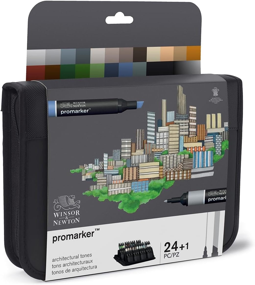 Winsor & Newton Promarker, Pastel Tones (Set of 6)