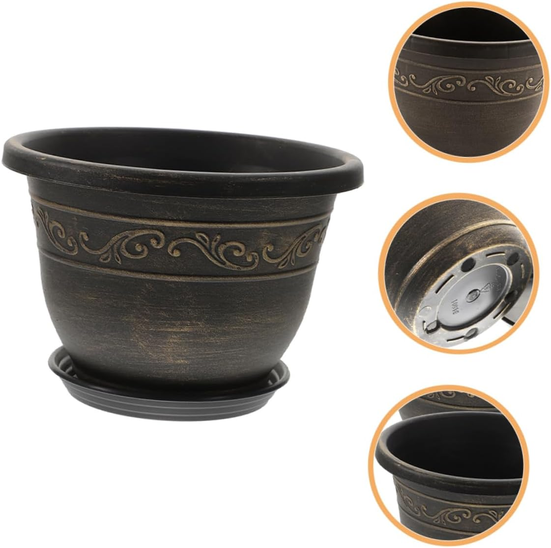 Gardening Pot Moisture Flowerpot Lightweight Plastic Plant Pot for Home image number 3