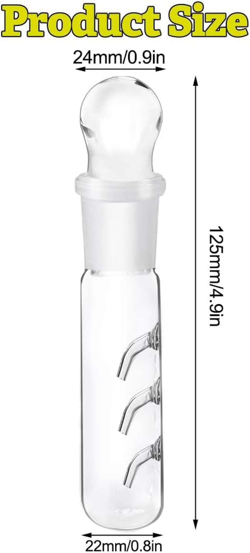 Pack of 2 Efficient Planarium Traps, 3 Hole Clear Glass Planaria Trap for Fish Tank Aquarium, Clear Glass Catcher Trap (Reusable) image number 3