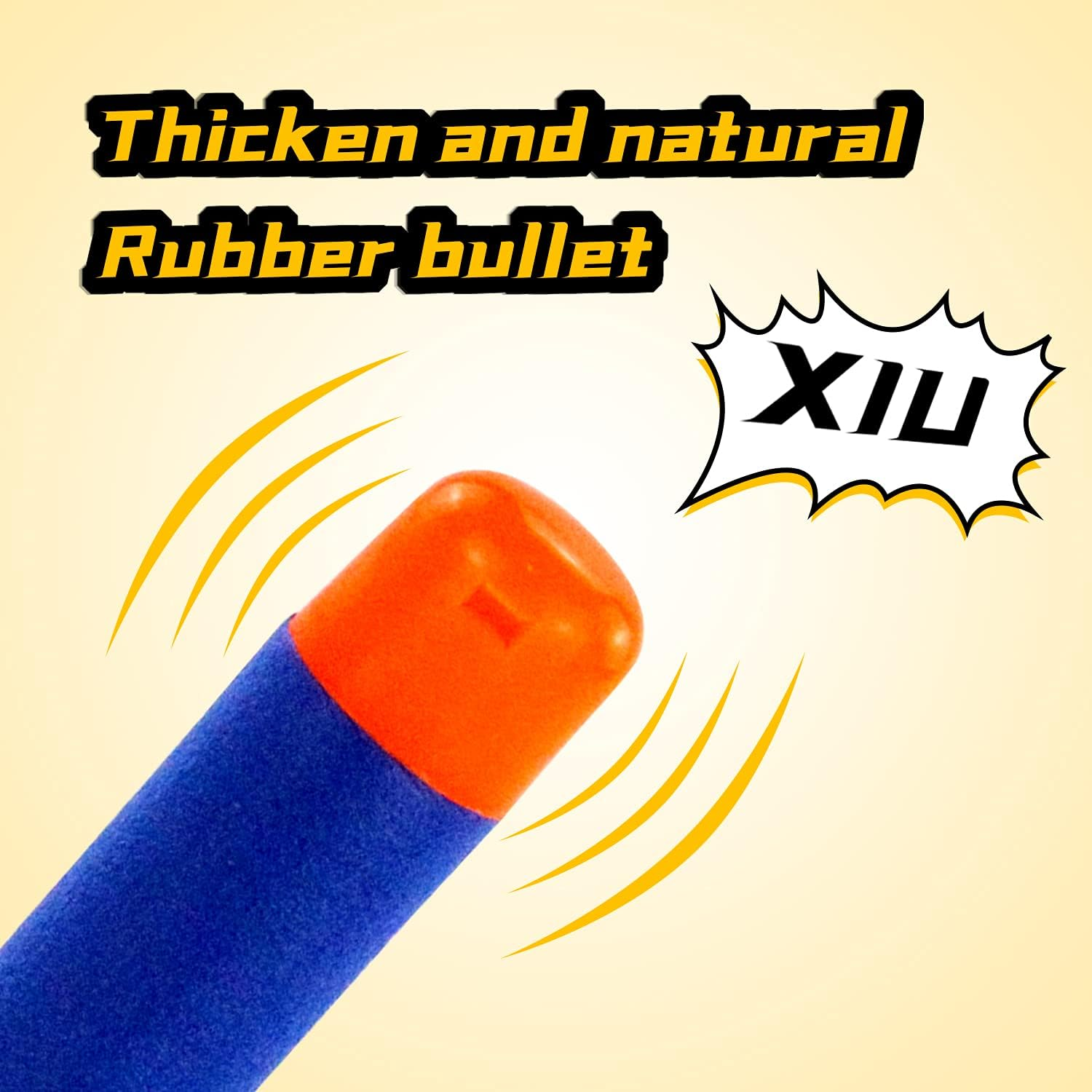 EKIND 9.5Cm Foam Darts Compatible for Nerf Elite Mega Series - 72-Dart, Red  Blue image number 6