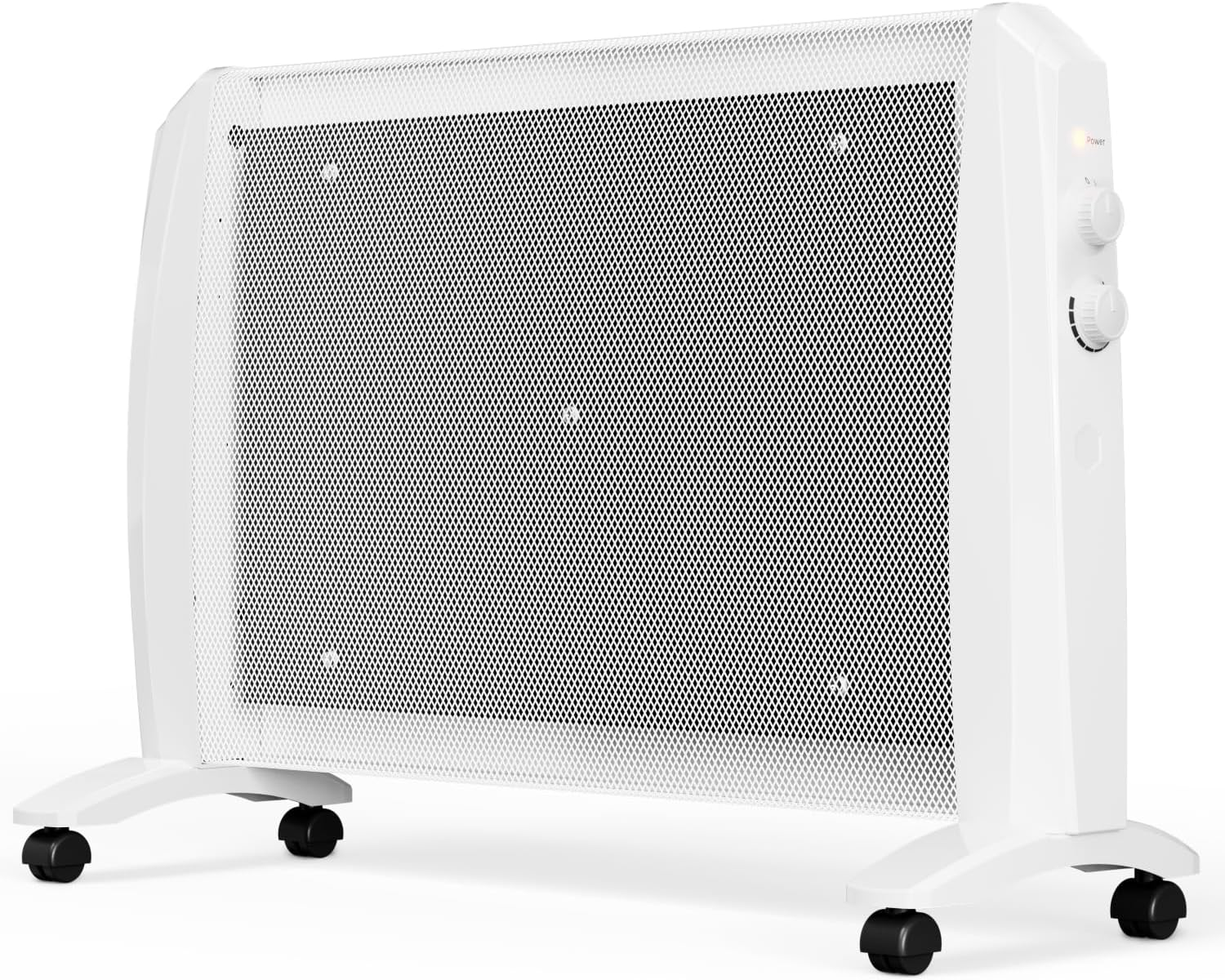 2000W Portable Heater for Bedroom- Quiet Electric Heater for Medium Large Space, Convection Panel Heaters for Indoor Use, 11 Adjustable Thermostat Setting Home Heater, 3 Power Setting image number 5