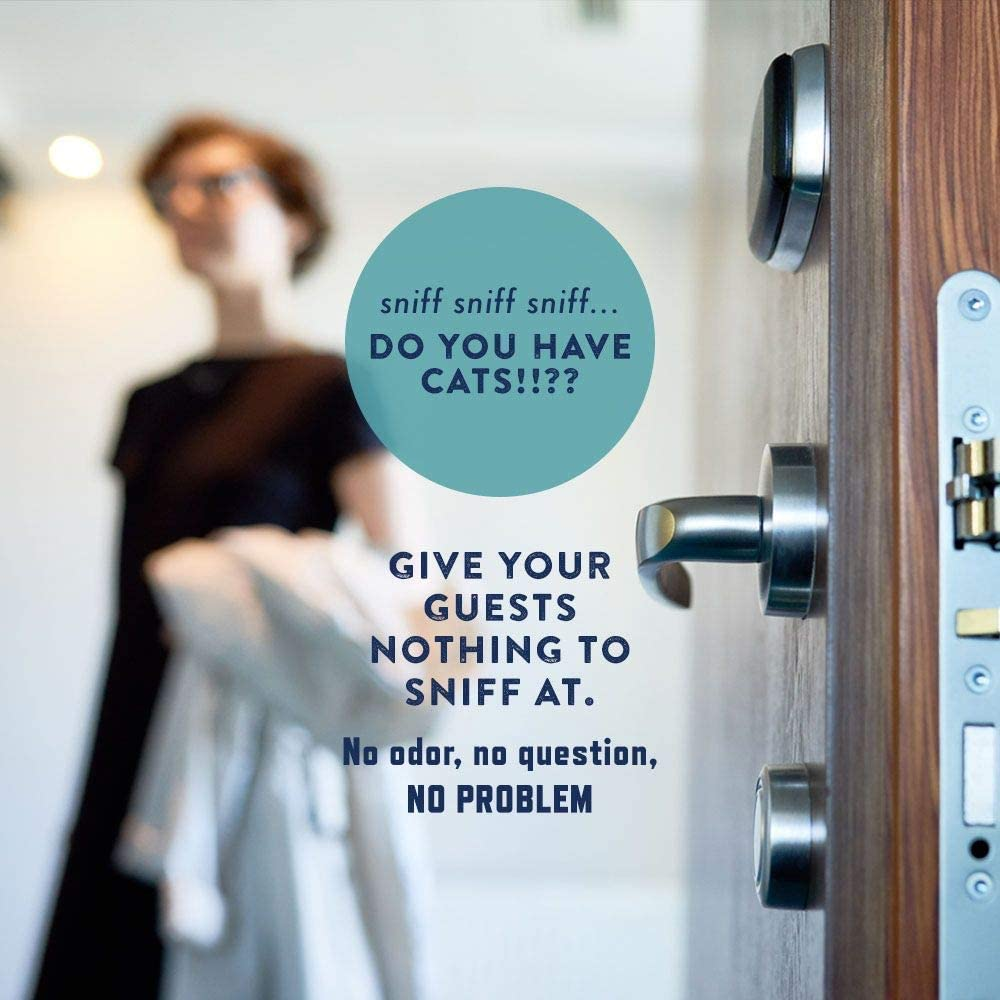 Rocco & Roxie Litter Box Odor Eliminator ? Best Natural Urine Deodorizer for Cat Litter Boxes ? You Wonft Need to Change the Cat Litter as Often ? Fresh Scent ? Safe for Kitty (12 Oz Bottle) image number 4