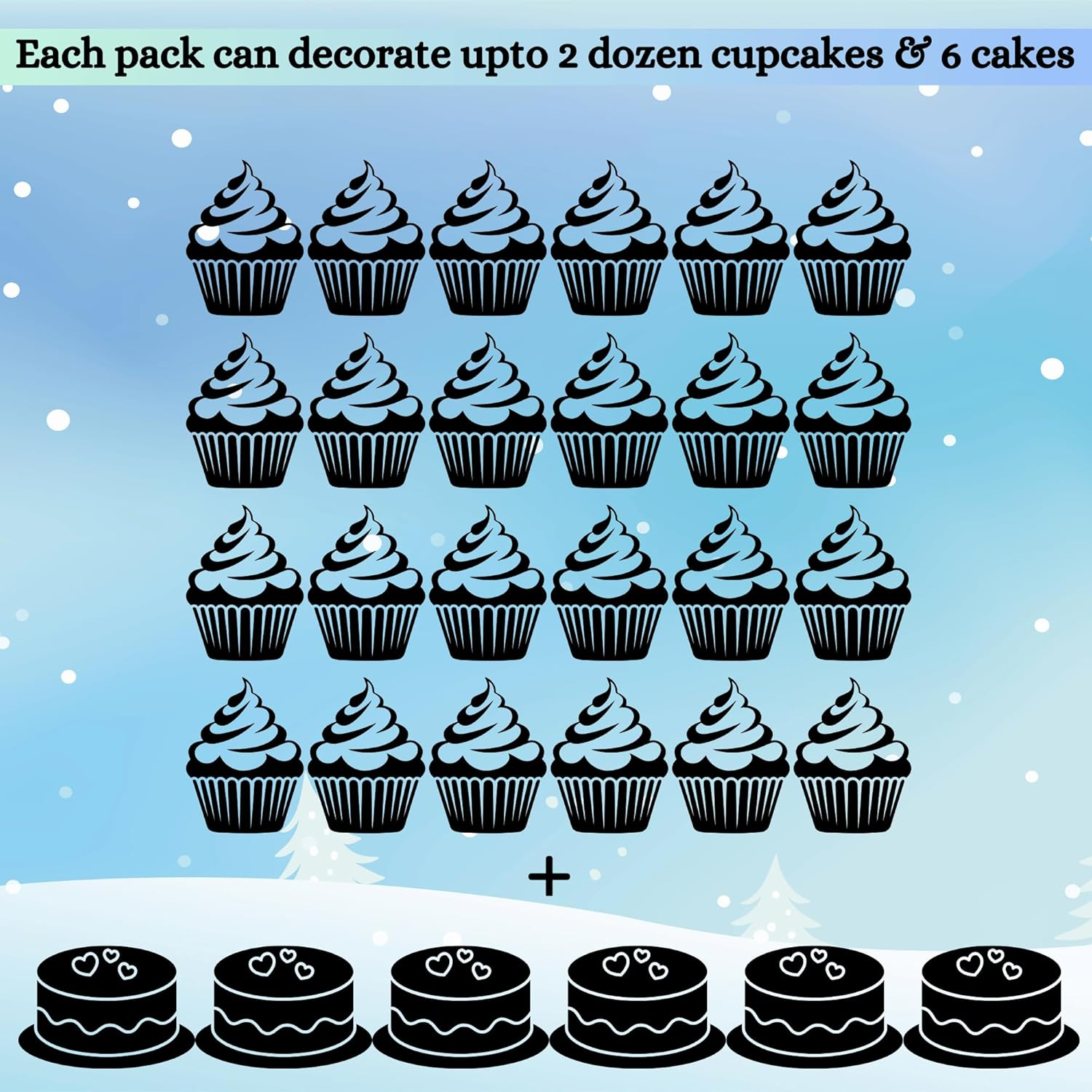 Confect Christmas Sprinkles | Mix Silver, Gold, White and Blue Flower & Snowflakes Cookie Sprinkles | Frozen Sprinkles & Sparkling Sugar | Sprinkles for Baking & Cake Decorative - 100Gms image number 4