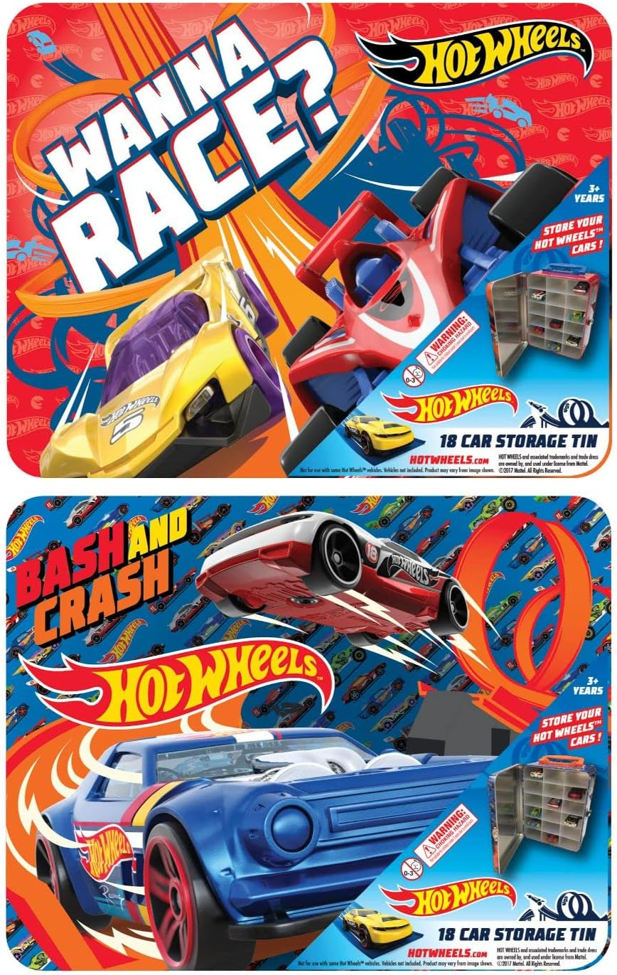 Hot Wheels Tin Carry Case, 18 Cars Capacity image number 1