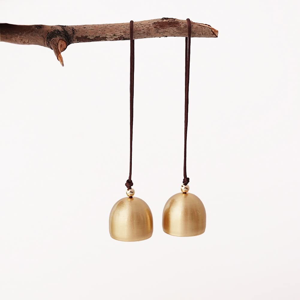 2Pcs Small Hanging Bells Decoration Camping Tent Fengshui Bell for Good Luck Wealth and Safe Window Home Pendant Wind Chime image number 6