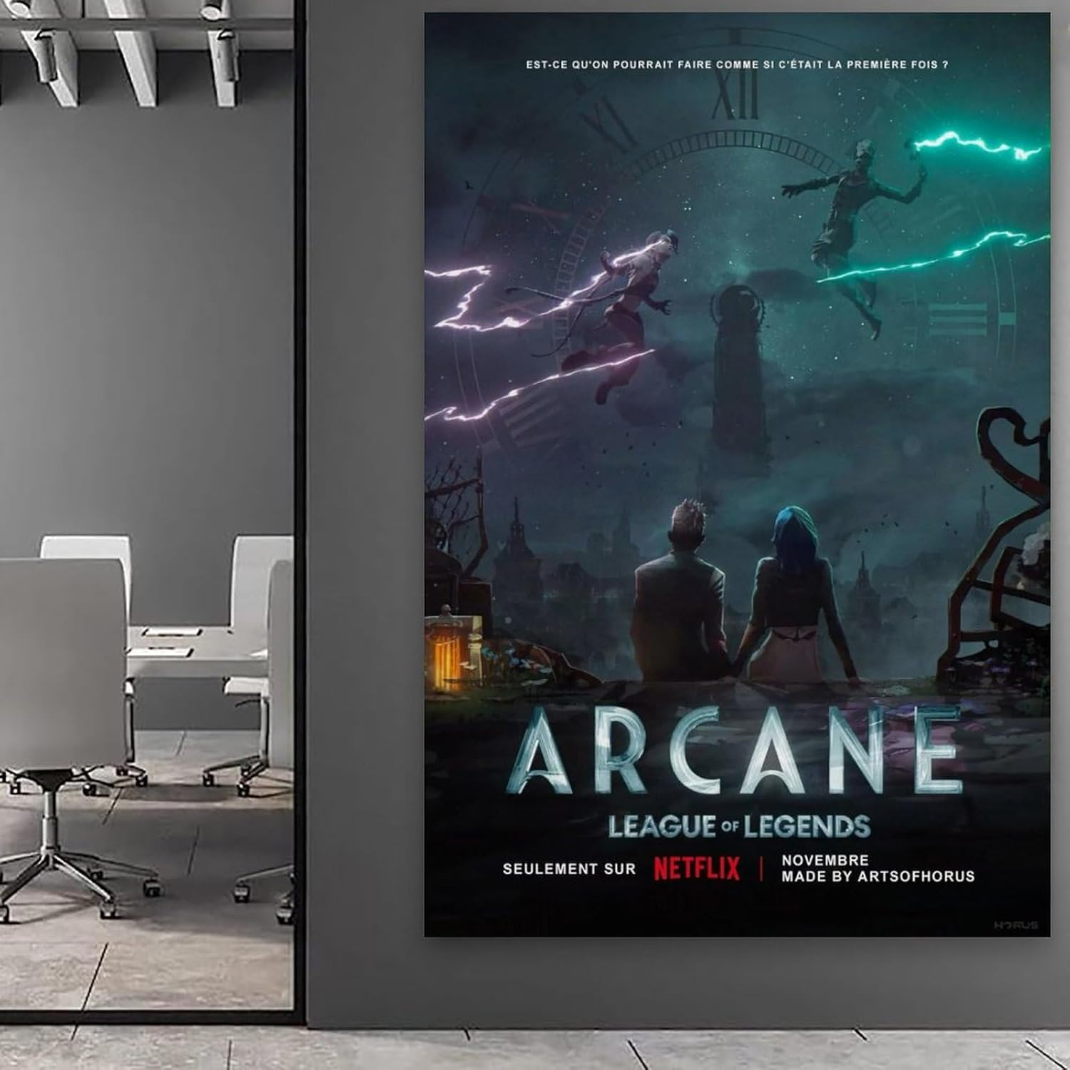 Anime Arcane Poster Poster Canvas Painting Wall Art Picture Home Decor Print for Bedroom Living Room Dorm Study Bar Office 08X12Inch(20X30Cm) image number 1