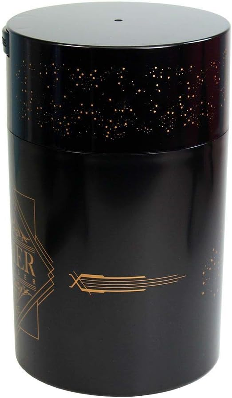 Coffeevac 1LB &ndash; Patented Airtight Container | Multi-Use Vacuum Container Works as Smell Proof Containers for Ground Coffee and Coffee Bean Containers. Black with Gold Logo - Black Gold Logo image number 3