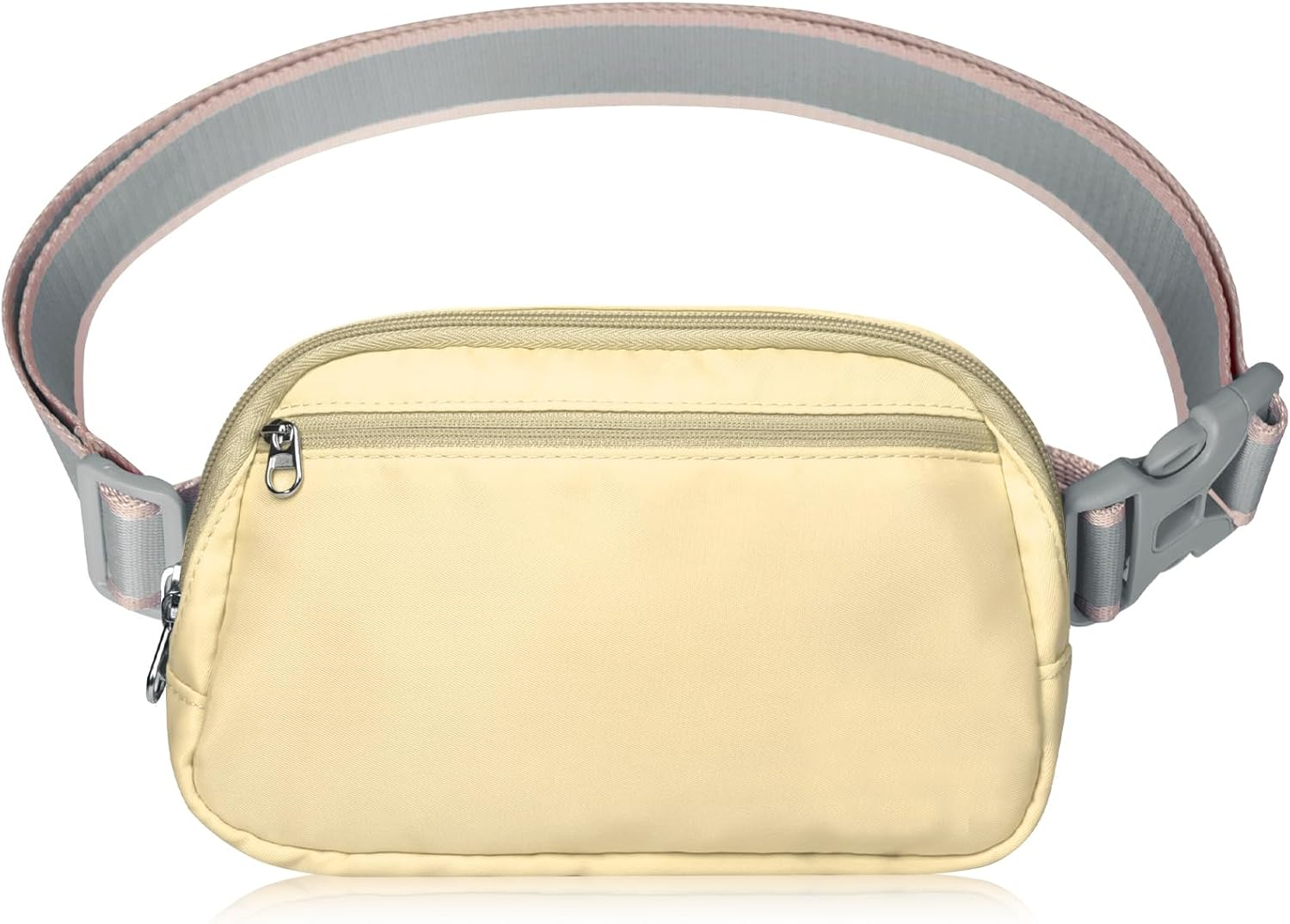 Dmluna Small Crossbody Bags for Women Trendy, Lightweight Waist Pack for Women & Men, Mini Belt Bag, Waist Bag with Adjustable Strap for Running Workout Traveling, Rose Gold