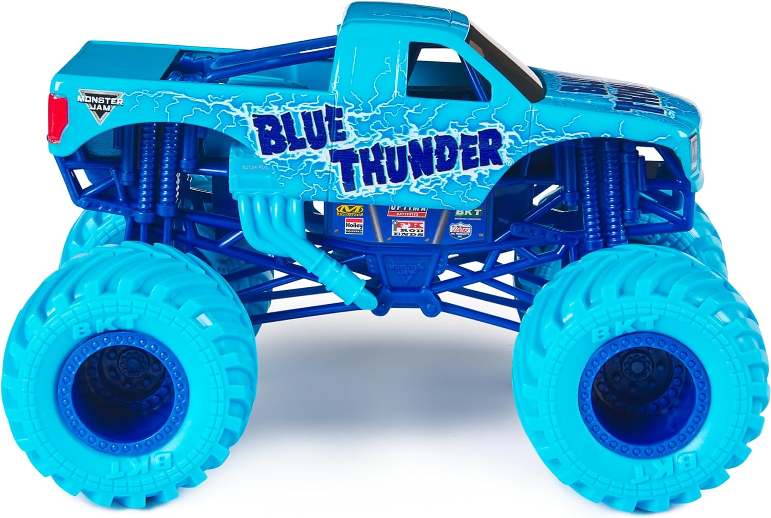 Monster Jam, Official Blue Thunder Monster Truck, Collector Die-Cast Vehicle, 1:24 Scale, Kids Toys for Boys and Girls Ages 3 and Up image number 5