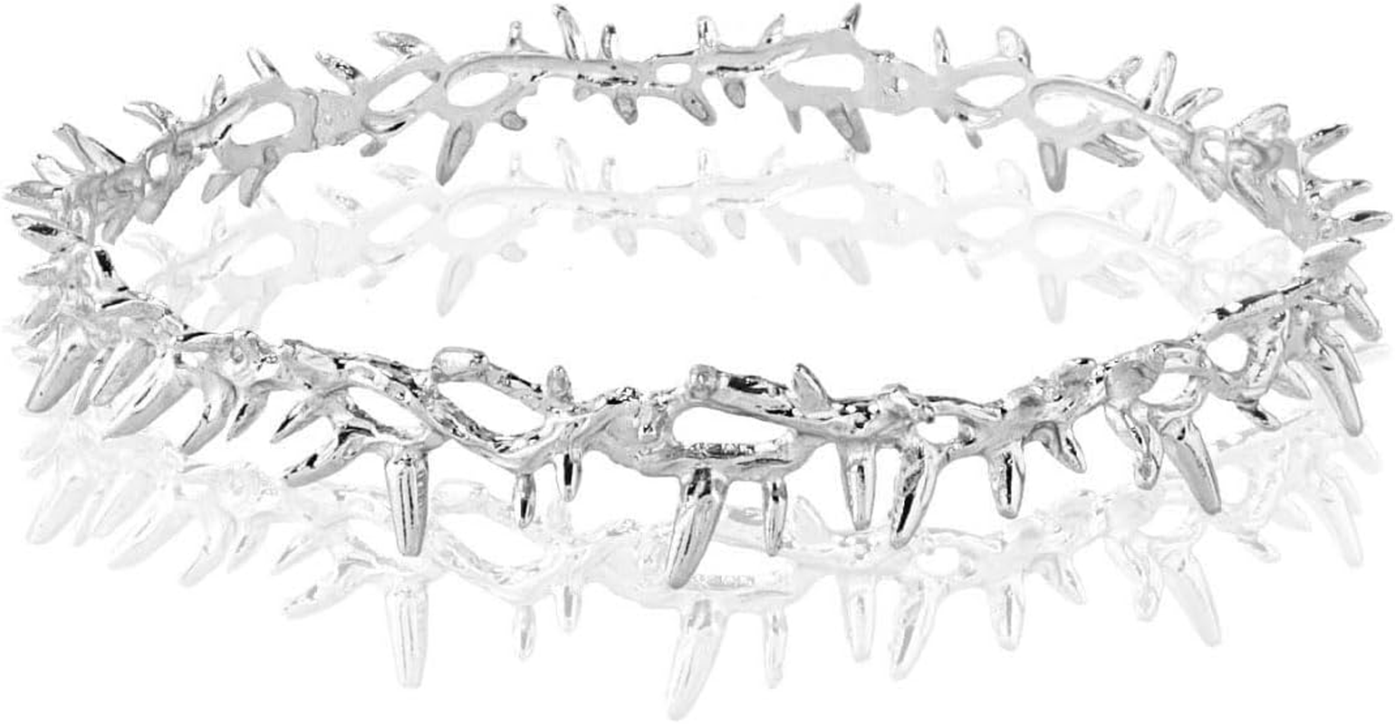 Queen King Alloy Thorn Headband Crown for Wedding Birthday Prom Costume Cosplay Headpiece image number 6