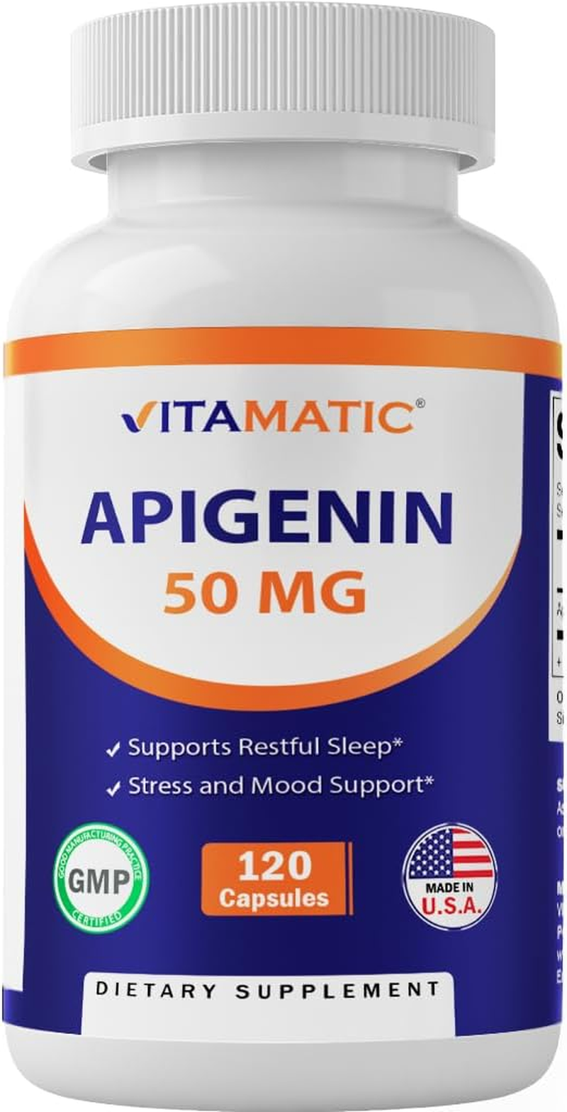 Vitamatic Apigenin 50Mg 120 Vegetarian Capsules image number 3