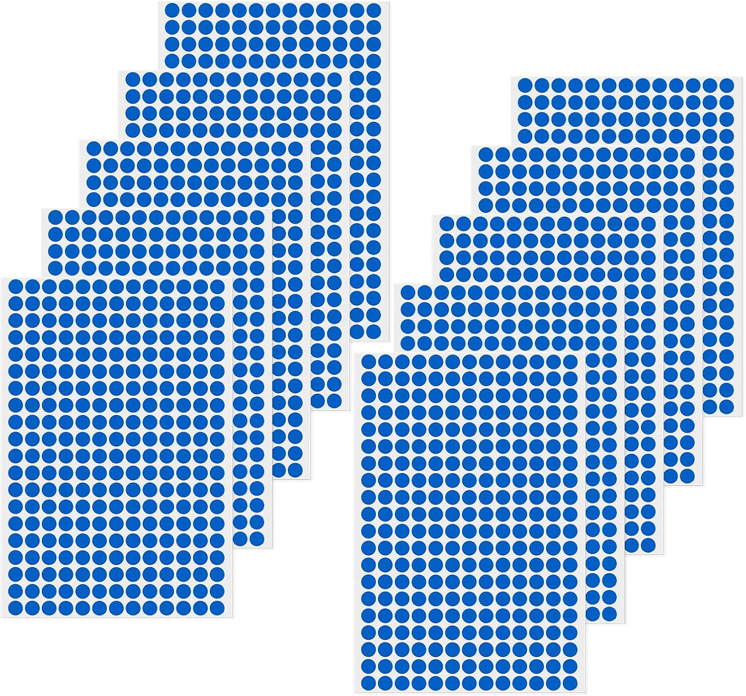 Orange Dot Stickers 1/2 Inch Vinyl Self-Adhesive Waterproof Colored Circle Labels Removable Color Coding Decals round Tag for Office Inventory 2600 PCS
