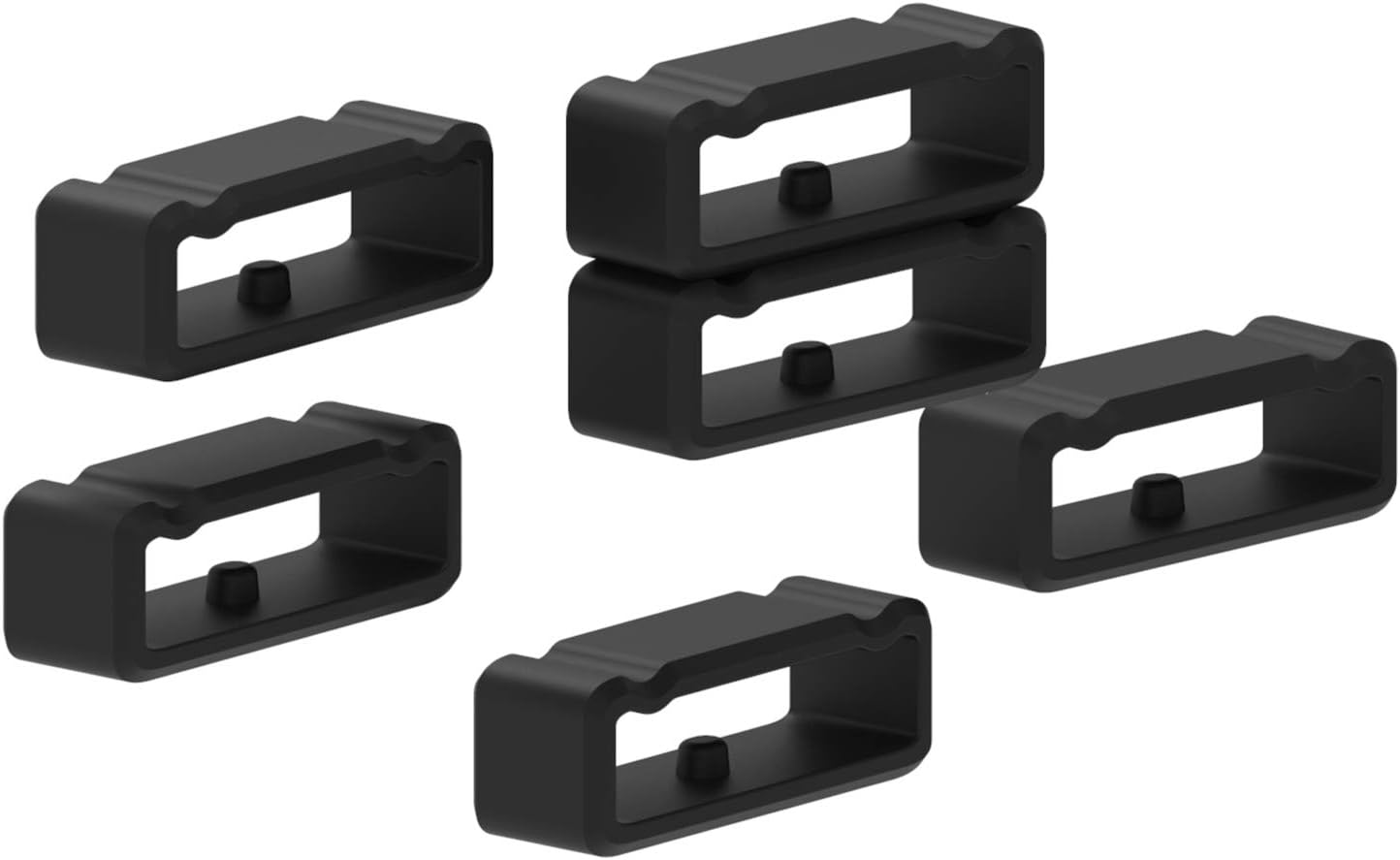 6-Pack Band Keeper Compatible with Suunto 9&9 Baro/Suunto 7/Suunto D5/Suunto Core/Suunto Traverse/Suunto Ambit 3 2 1/Suunto Spartan Sport Wrist HR Fastener Ring Silicone Band Holder Clips Security Loop image number 1