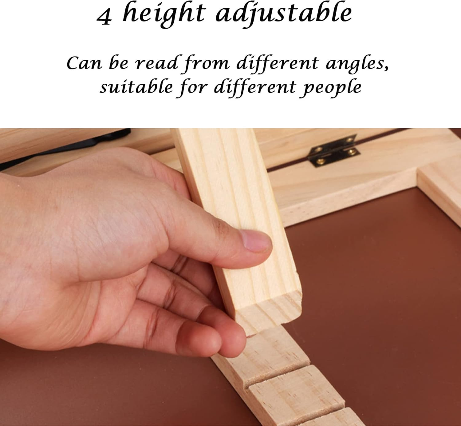 Book Stand,Book Holder,Cookbook Stand Desk Portable Sturdy Lightweight Bookstand,Book Holders for Reading Hands Free image number 6