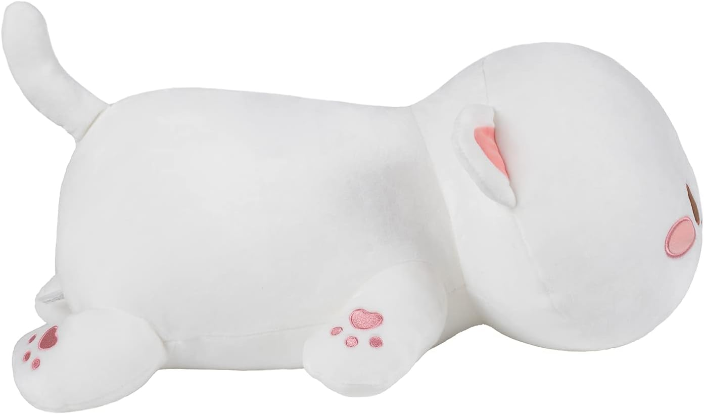 Weighted Stuffed Animals Plush, 3Lbs Weighted Stuffed Cat Plush 19.6", Soft Kawaii Cat Plush Pillow Kitten Kids Gifts（White round Eyes） image number 5