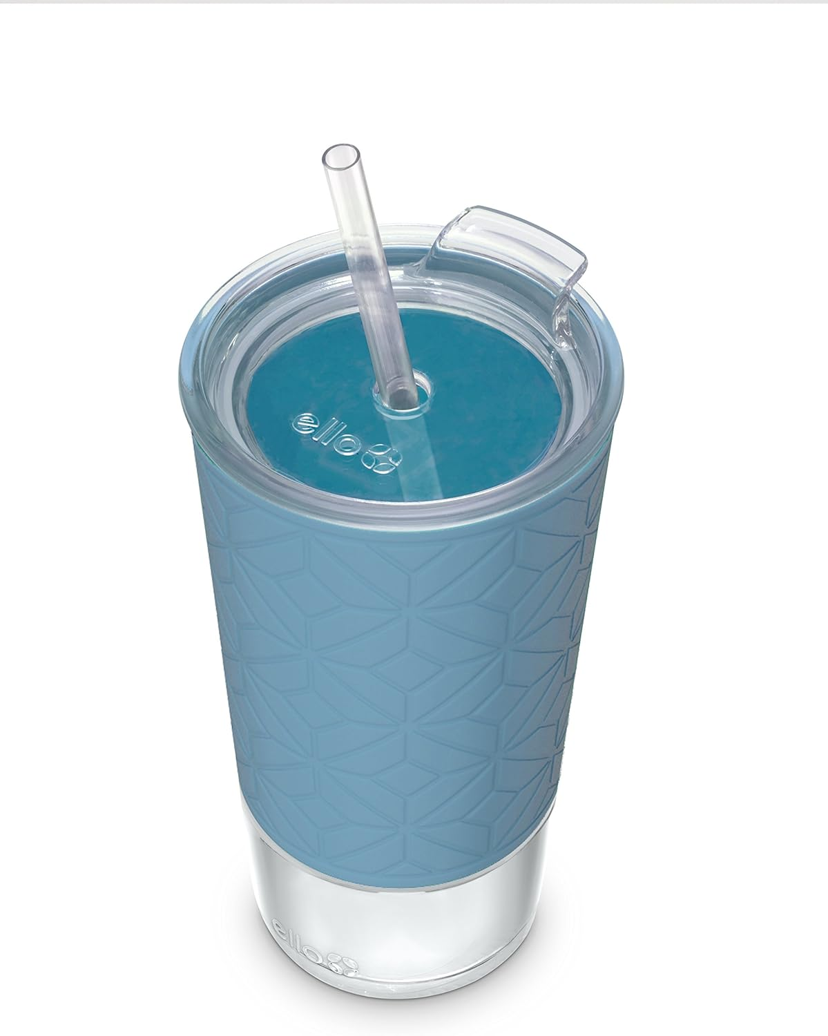 Ello Tidal Glass Tumbler with Straw image number 1