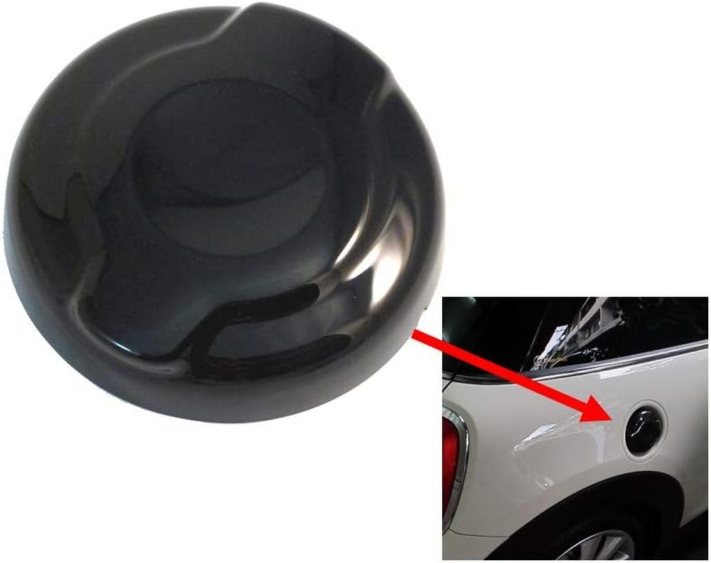 GLOSSY BLACK Fuel Tank Cap Overlay Cover for MINI Cooper S/SD JCW F55 F56 F57 2014 Up image number 2